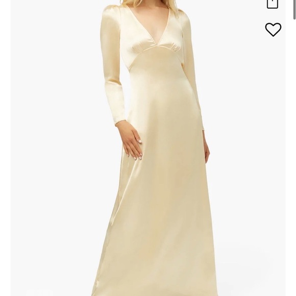 WeWoreWhat Cowl Back Maxi Dress Satin Charmeuse Size 12 - Picture 1 of 7